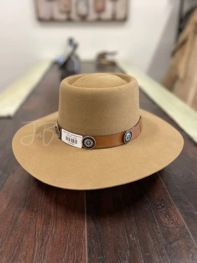 Ladies 100X Light Brown Hats - Hats