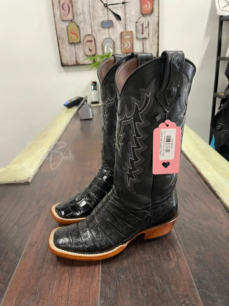 Ladies CMN belly-black - Women size 7 EE - Boots
