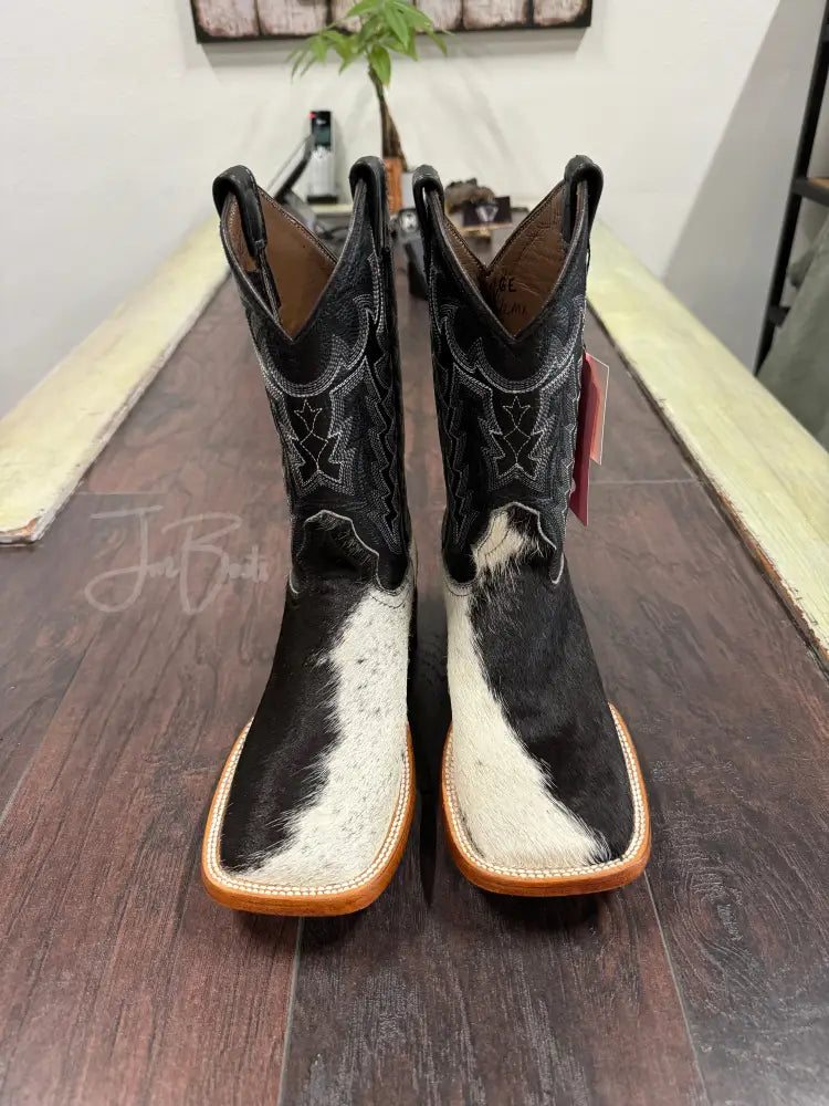 Ladies Cowhide-Bl/Wh - 6E