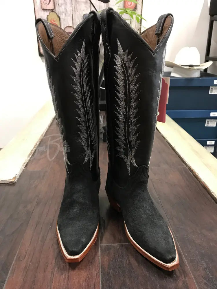 Ladies Roughout-black - 7 Wide - Boots