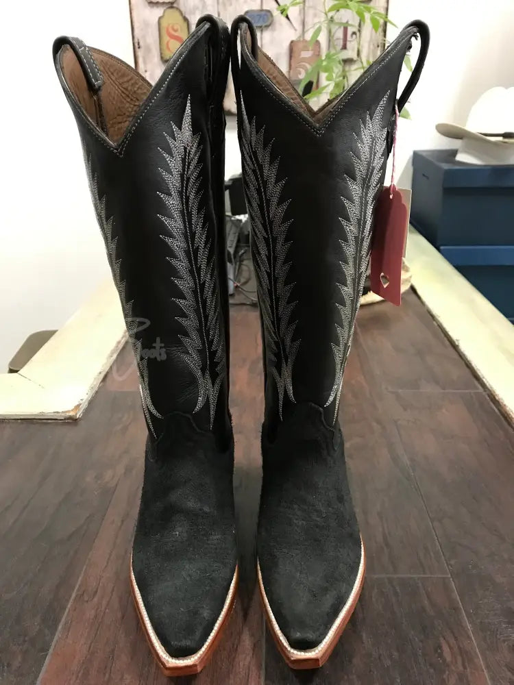 Ladies Roughout-black - 7 Wide - Boots