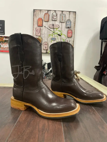 Leather- Dark Brown - 9.5 E - Boots