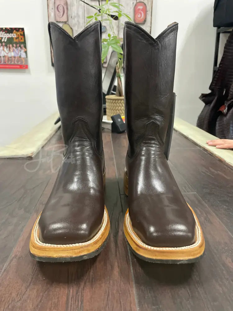 Leather- Dark Brown - 9.5 E - Boots