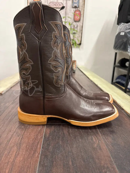 Leather- Dark Brown Bulldog Anti-slip - 9.5 EE - Boots