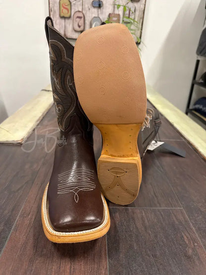 Leather- Dark Brown Bulldog Anti-slip - 9.5 EE - Boots