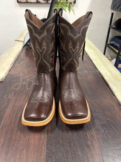 Leather- Dark Brown Bulldog Anti-slip - 9.5 EE - Boots