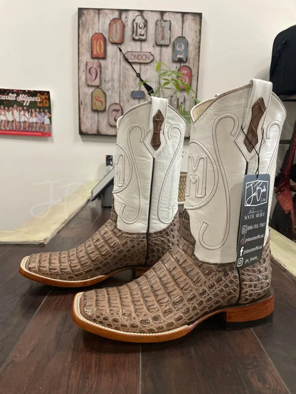 Lomo de Caiman- Mink and Black - 9 EE - Boots