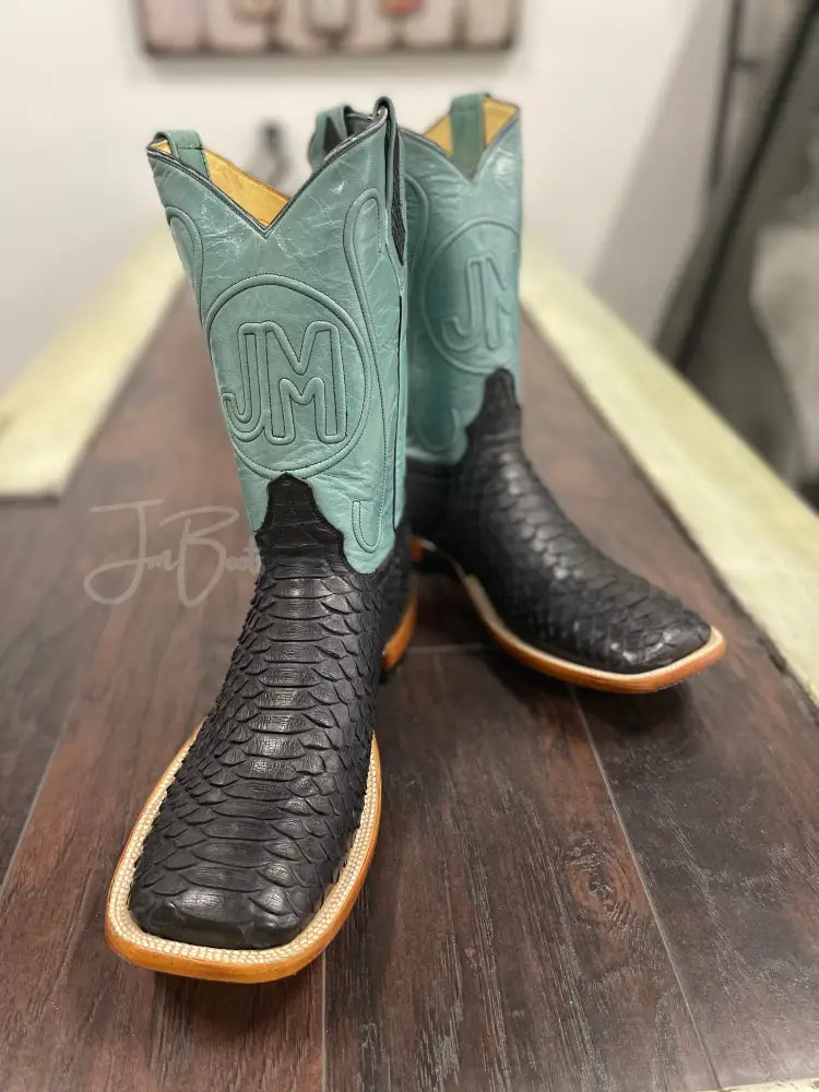 Matte Black Python - Exotic Boots