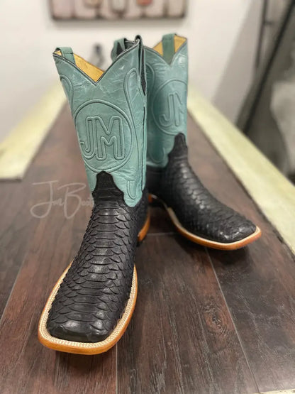 Matte Black Python - Exotic Boots