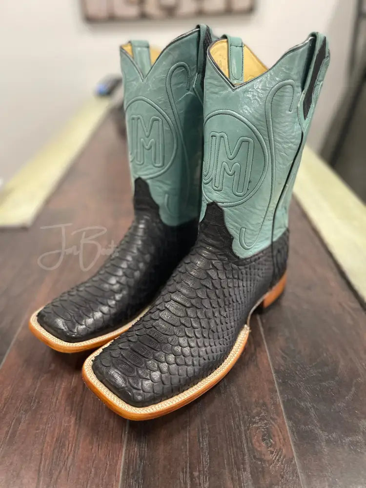 Matte Black Python - Exotic Boots