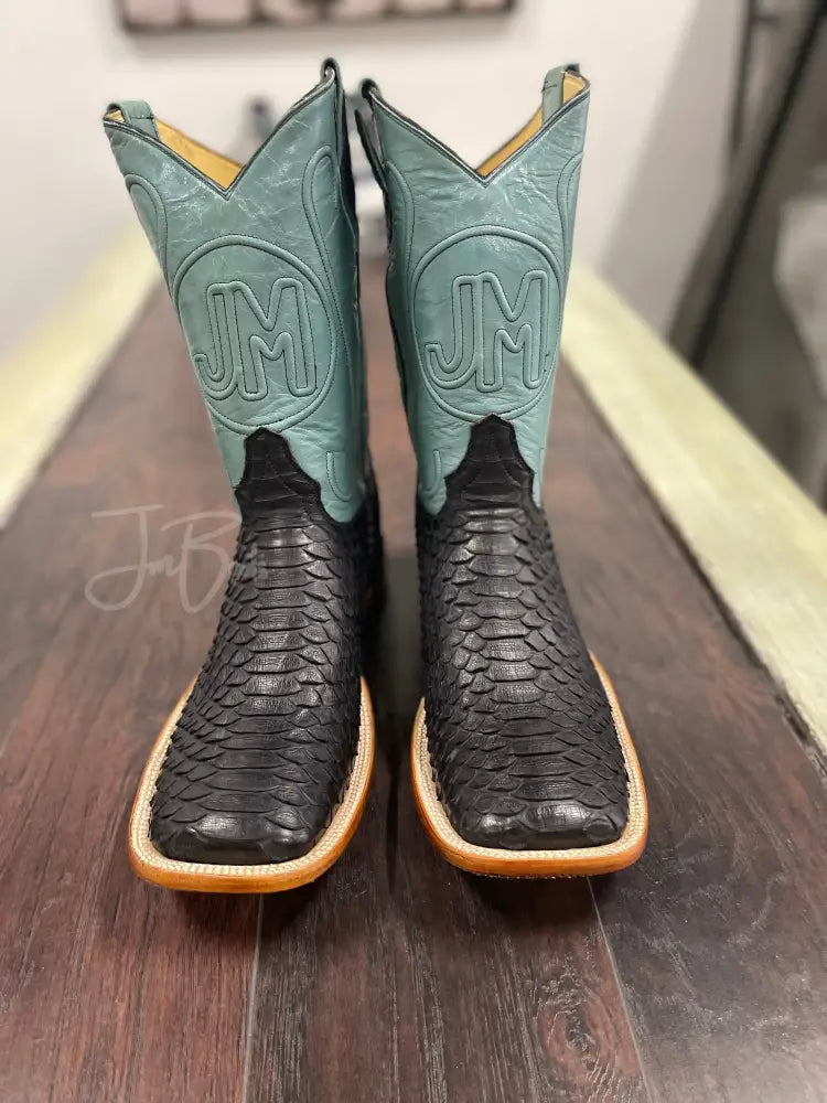Matte Black Python - Exotic Boots