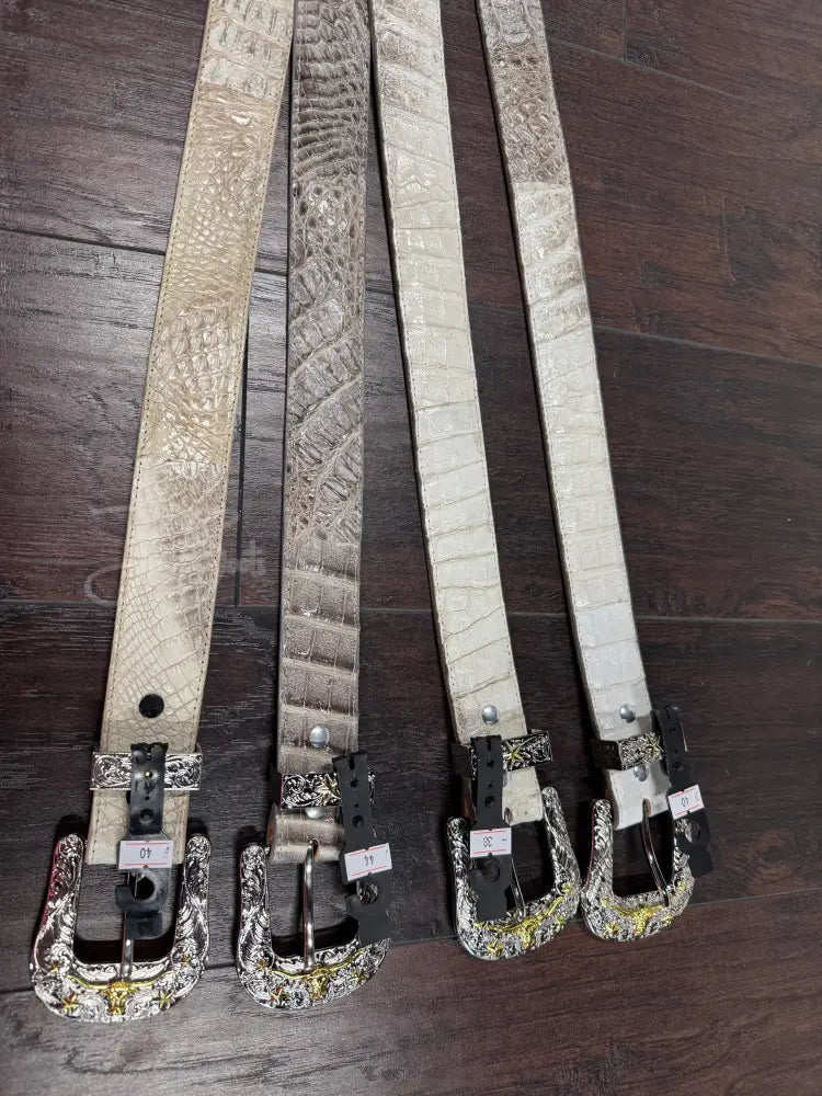 Natural Caiman Belt - belt