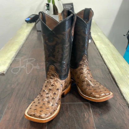 Os -Kango Tobacco double stitch - 7.5EEE - Boots