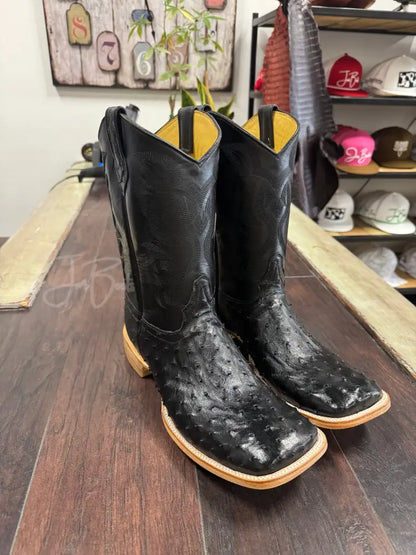 Ostrich black - 13 E - Boots