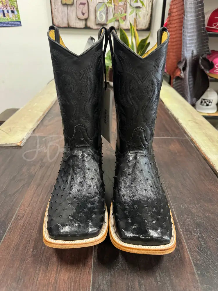 Ostrich black - 13 E - Boots