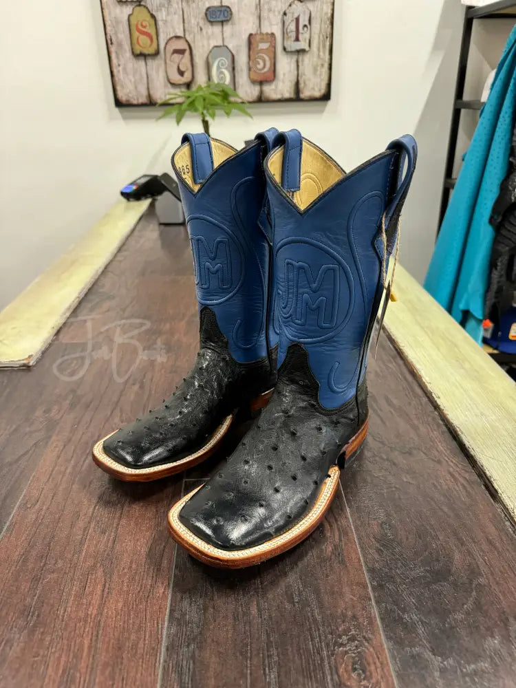 Ostrich black - 5.5 E - Boots