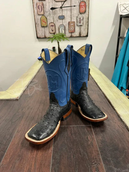 Ostrich black - 5.5 E - Boots