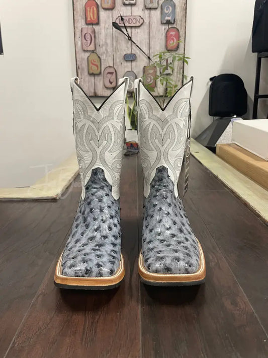 Ostrich- Black Rio Grande (Hybrid Sole) - 10 EE - Boots