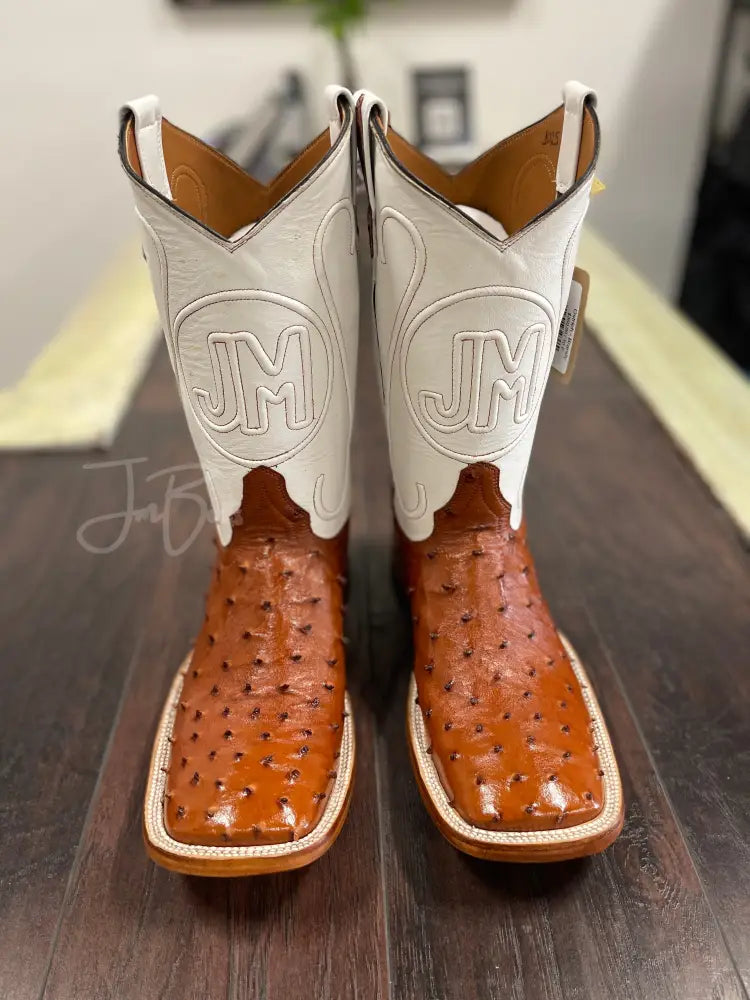 Ostrich - Brandy - 8 E - Boots