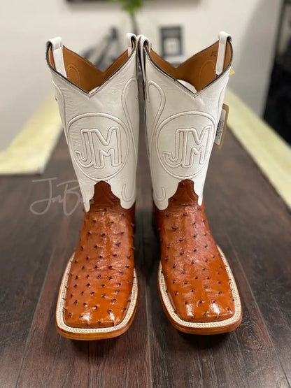 Ostrich - Brandy - 8 E - Boots