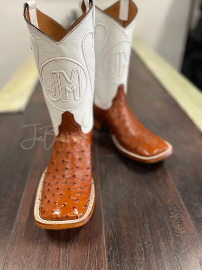 Ostrich - Brandy - 8 E - Boots
