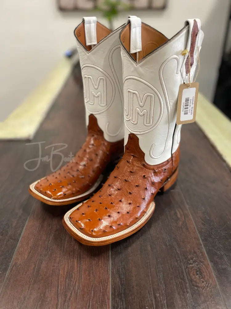 Ostrich - Brandy - 8 E - Boots