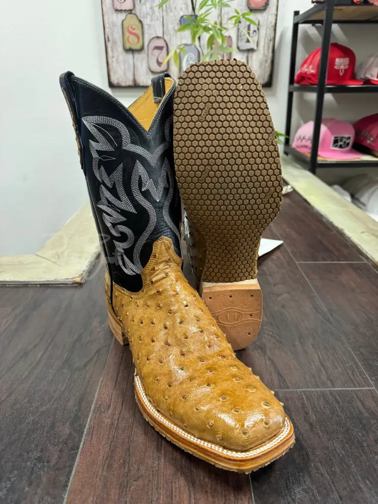 Ostrich- Brandy Bruciato Steel Toe - 12 1/2 EE - Boots