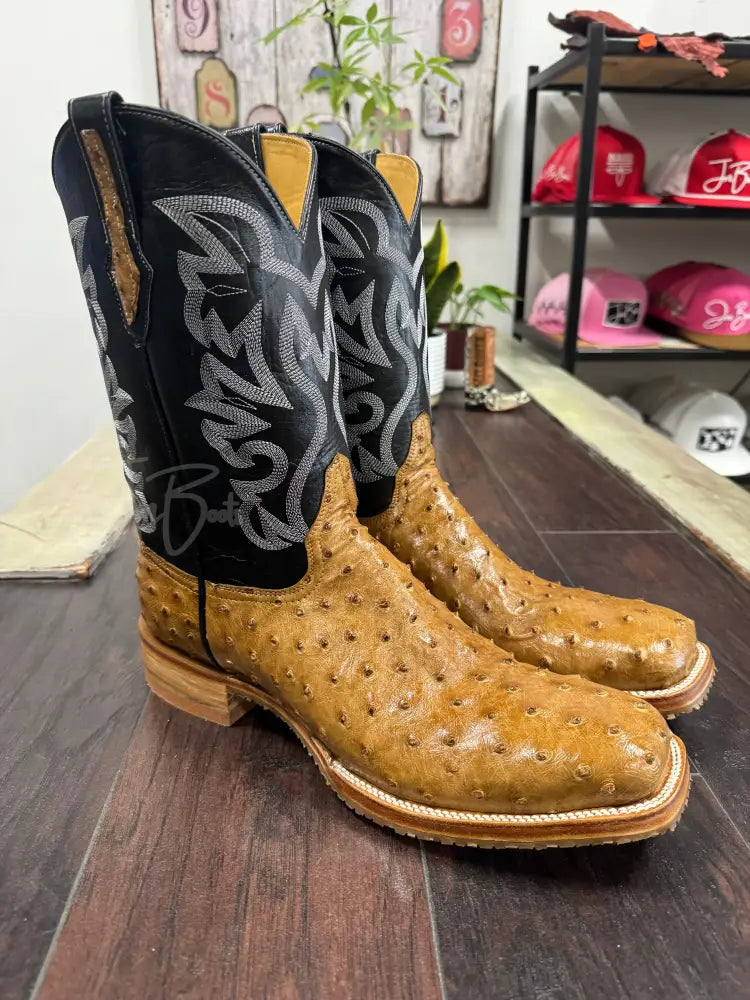 Ostrich- Brandy Bruciato Steel Toe - 12 1/2 EE - Boots