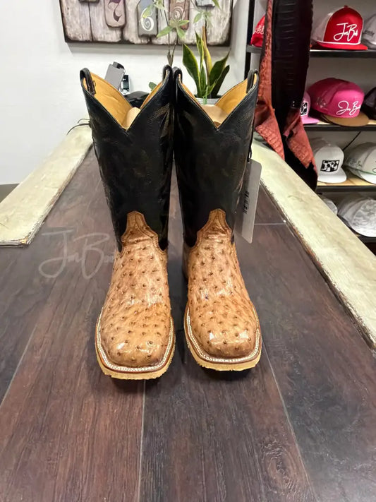 Ostrich- Brandy Bruciato Steel Toe - 8 D - Boots