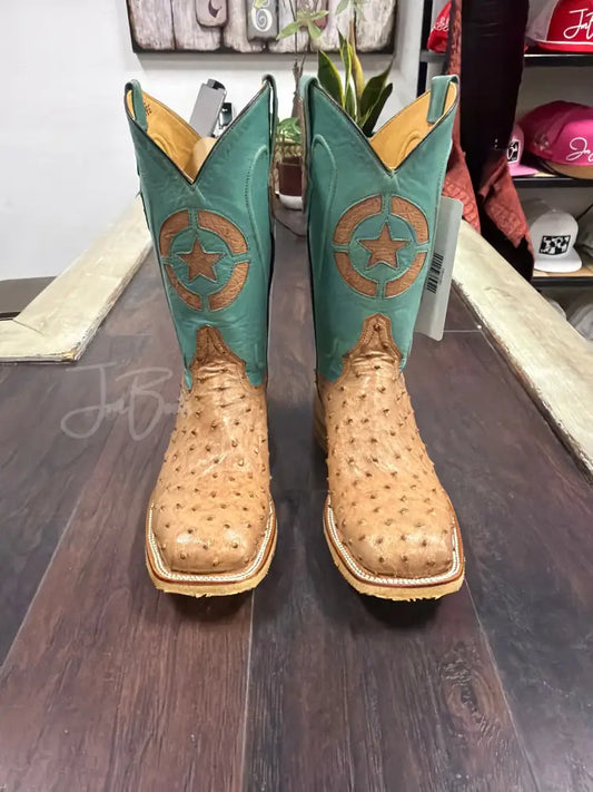 Ostrich- Brandy Bruciato Steel Toe - 8 EE - Boots