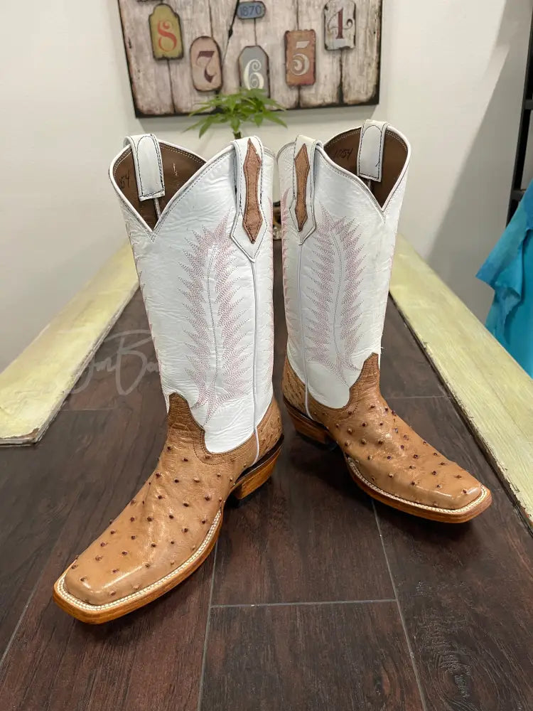 Ostrich- Dark Brown Bruciato - 7 D - Boots