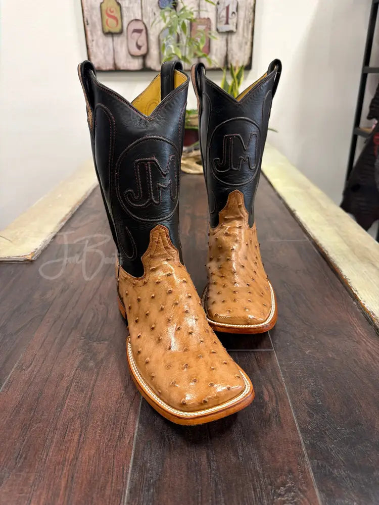 Ostrich- Dark Brown Bruciato - 9 EE - Boots