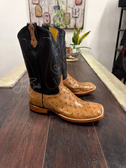 Ostrich- Dark Brown Bruciato - 9 EE - Boots
