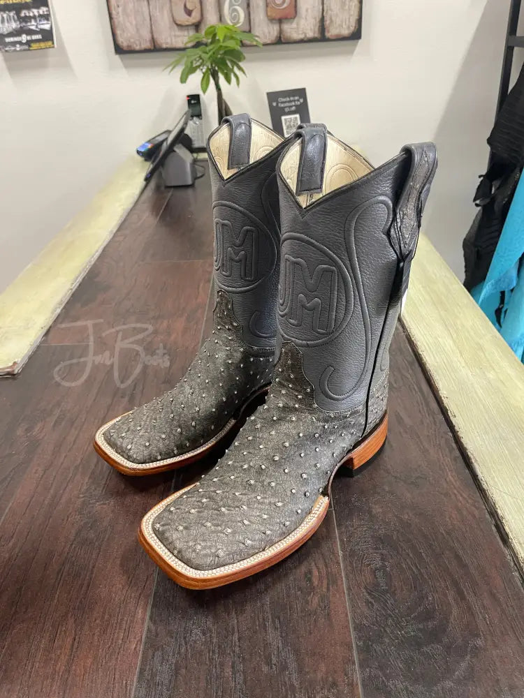 Ostrich- Dove Gray - 8.5 EE - Boots