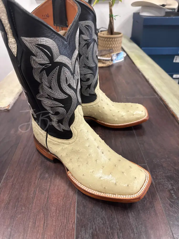Ostrich - Hueso - 8.5 E - Boots