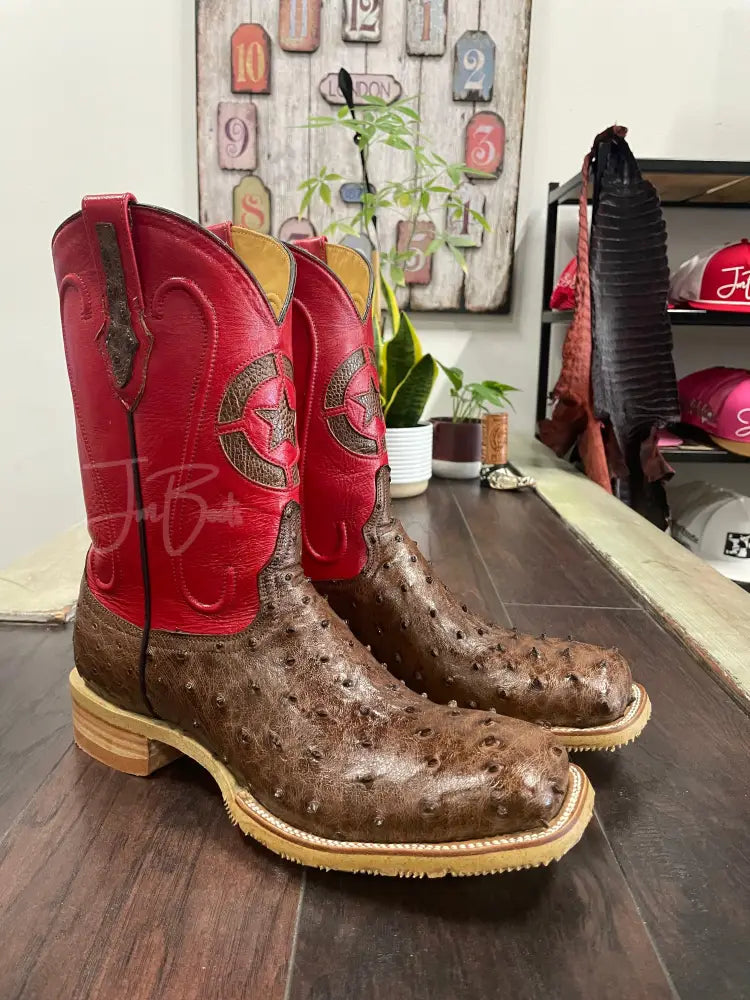 Ostrich-Kango Tobacco Steel Toe - 12 EE - Boots