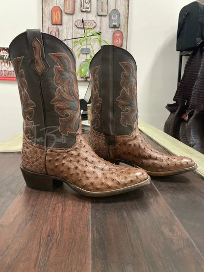 Ostrich Kango Tobacco W/ Zipper - 10 1/2 E - Boots