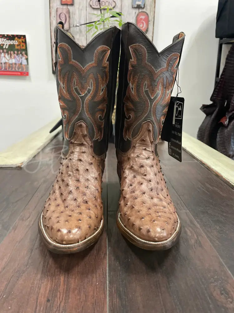 Ostrich Kango Tobacco W/ Zipper - 10 1/2 E - Boots
