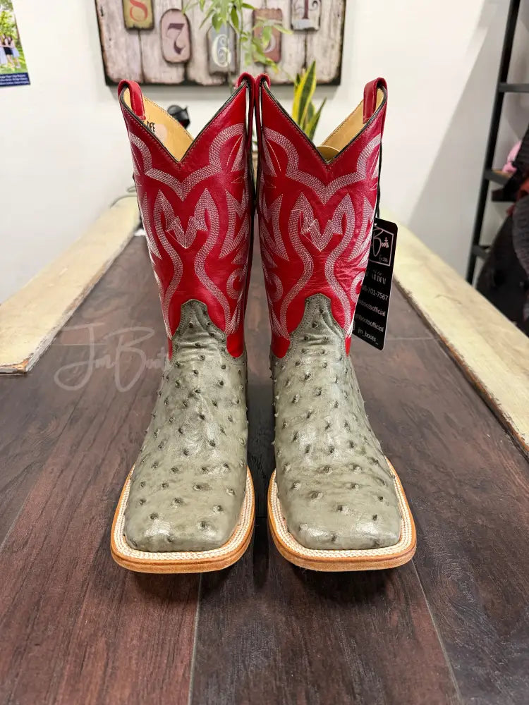 Ostrich- Serpentine Gray - Boots