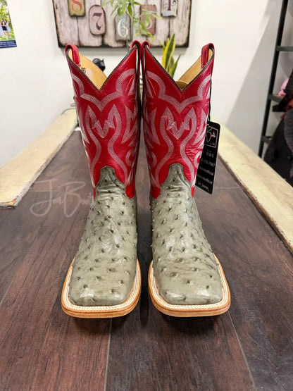 Ostrich- Serpentine Gray - Boots