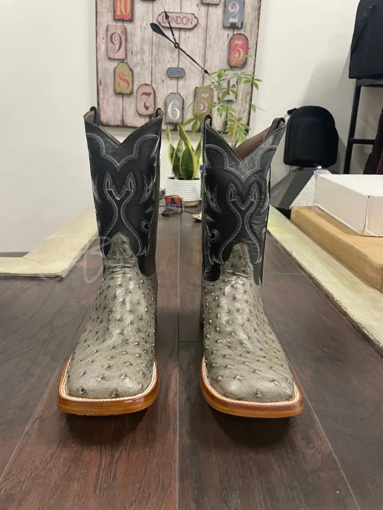 Ostrich- Serpentine Gray - 12 EEE - Boots