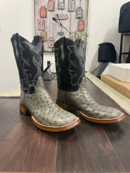 Ostrich- Serpentine Gray - 12 EEE - Boots