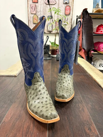 Ostrich- Serpentine Gray - 8 E - Boots