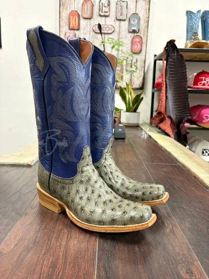 Ostrich- Serpentine Gray - 8 E - Boots