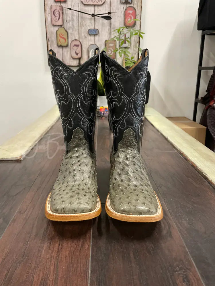 Ostrich- Serpentine Gray - Boots