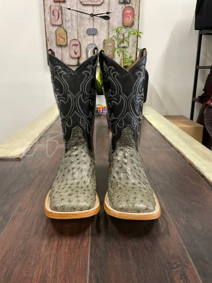 Ostrich- Serpentine Gray - Boots