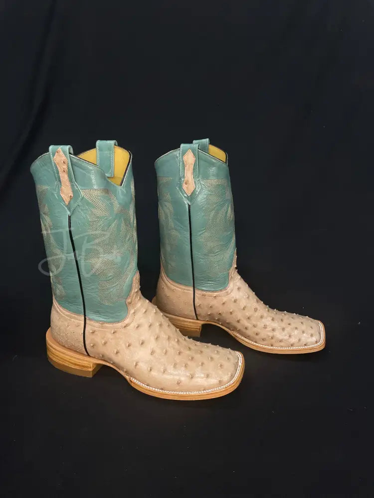 Ostrich tan bruciato Boots