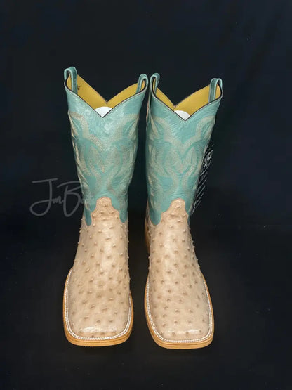 Ostrich tan bruciato Boots