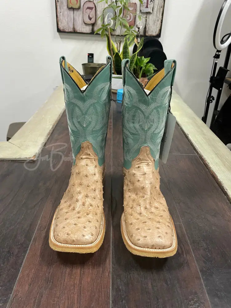 Ostrich tan bruciato diamond sole - 9 E - Boots