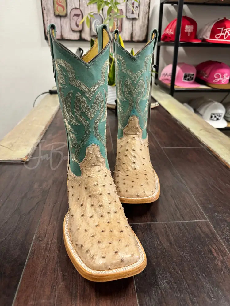 Ostrich Tan Vintage - 8 1/2 D - Boots